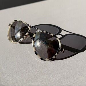 Henri Bendel Black and Cream Sunglasses